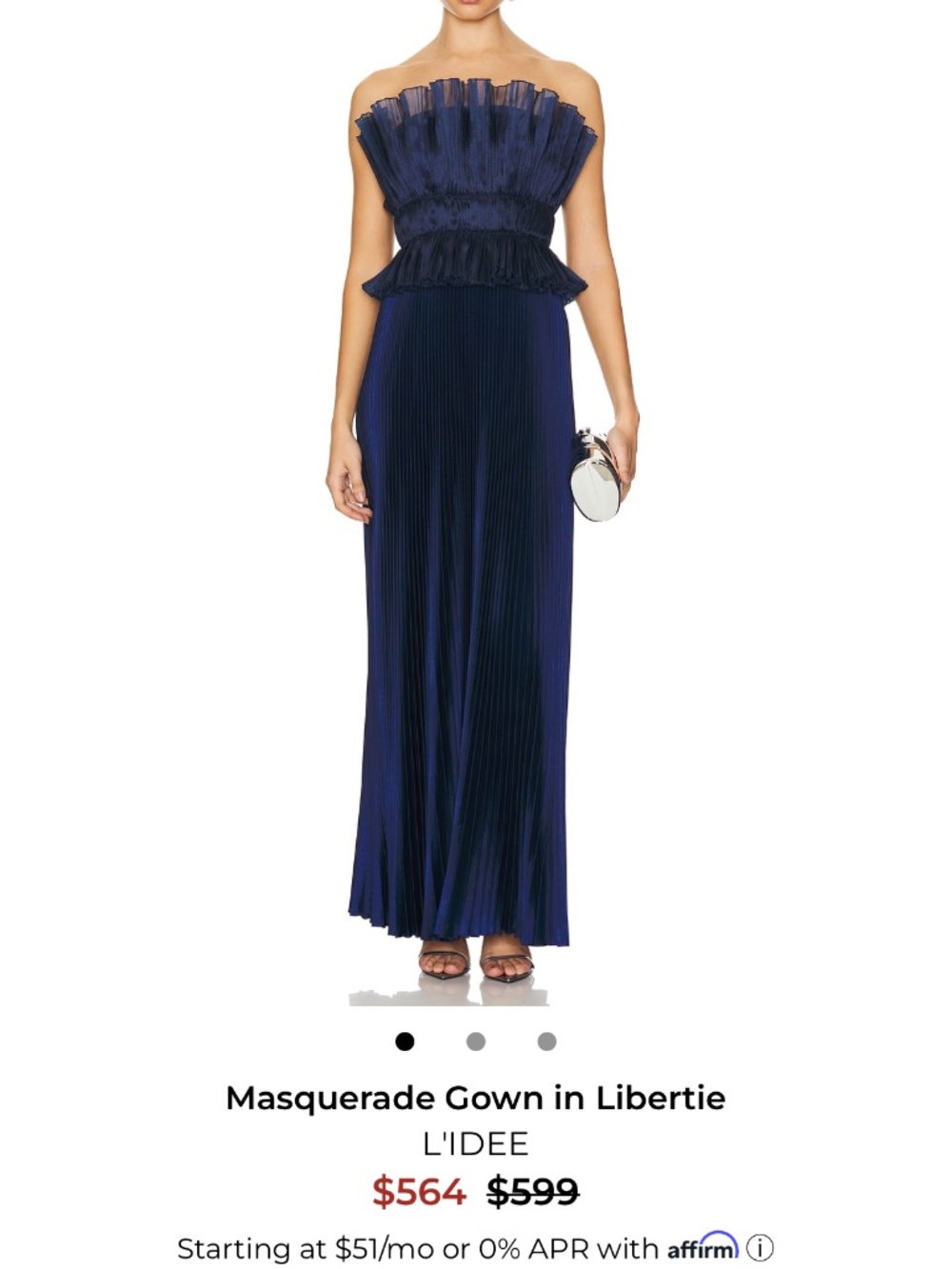 L’IDEE MASQUERADE GOWN IN LIBERTIE
